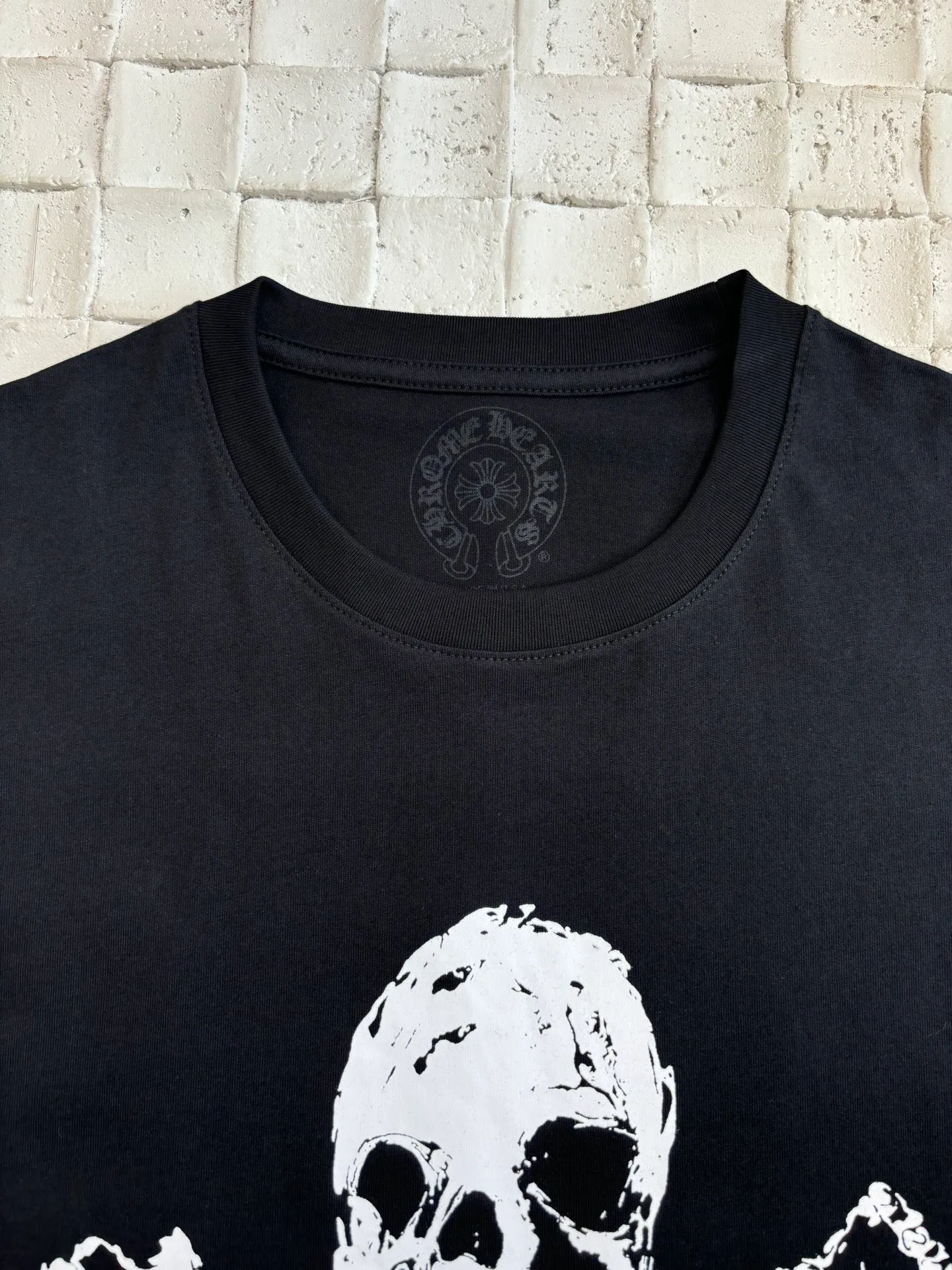 🅿️270 Come Hearts*/Cro Heart 25Ss new FOTI skull printed short-sleeved T-shirt. The fabric is made of 26-woven 200g cotton. The printing is made of black ink. Water slurry printing. Customized supporting accessories. Size: S/M/L